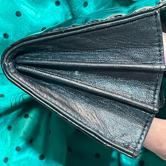 Chanel Black Patent Leather Chocolate Bar Long Wallet with COA - Picture 2 of 16